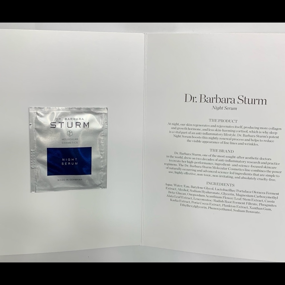 🆕Dr Barbara Sturm Night Serum Sample💚